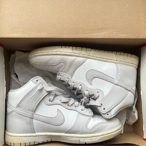 Nike Dunk High Retro – White / Vast Grey – Women’s 8.5